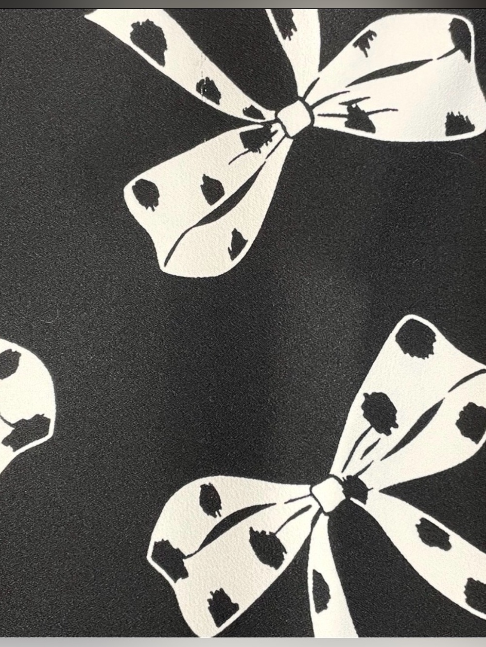 Vintage BANANA REPUBLIC Noir Ribbon Print Mini Dress - Picture 4 of 10